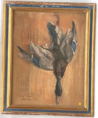 Henri SALZMANN : Nature morte au canard sauvage daté 42 - Pa…