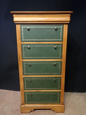 an image of a green chest of drawers