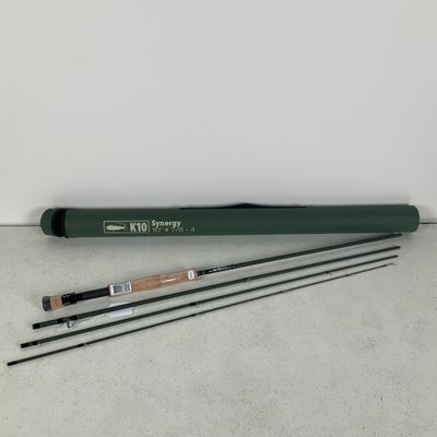 the fly rod and fly line are ready to be used for fly fishing