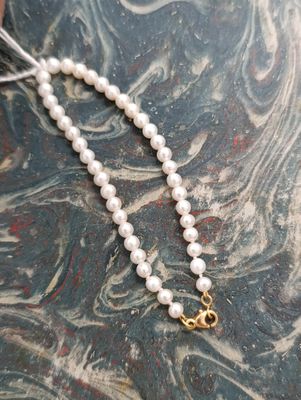 BRACELET de perles naturelles et fermoir en or 750 millièmes…