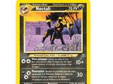 a yellow card with a picture of a man riding a horse