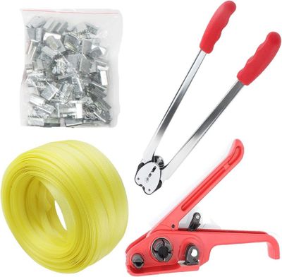 some tools that are laying out on a white surface