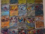 the pokemon cards are laid out on the table ready to be played
