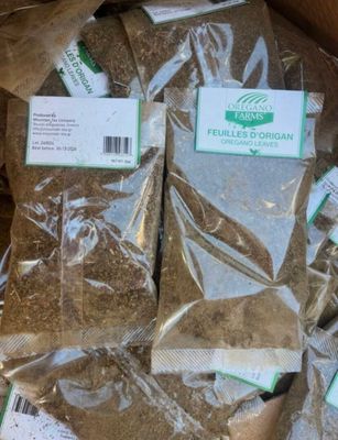 Lot d'environ 580 paquets herbe d origan de 30 gr chacun ddm…