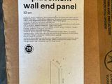 a cardboard box with a sign on it that says stevia replacement wall end panel