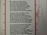 a picture of a book with a poem written in it