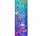 an image of a colorful lamp with fish on it