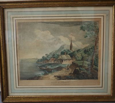 TENIERS (D'après) Hameau de Flandres Eau-forte