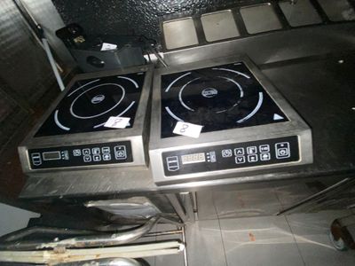 two burners that are on top of a stove