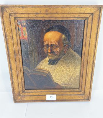 T. MARECHAL né en 1879, "Ecclésiastique lisant, HSP, SBD, 27…