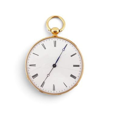 a gold pocket watch with roman numerals on the face