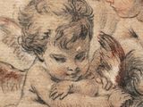 an image of a drawing of a child holding a bird