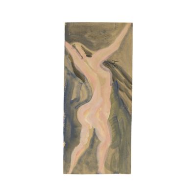 an image of a painting of a nude woman standing in the water