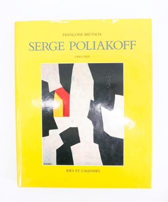la couverture du livre de Serge Polakoff, sur laquelle figure une peinture abstraite jaune et noire