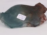 a picture of a piece of glass with a tag on it