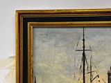 a picture of a painting hanging on the wall of a room