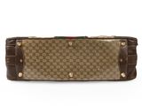guccissi gg canvas and leather belt bag