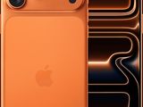 une image représentant un iPhone orange surmonté de trois objectifs d'appareil photo