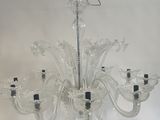 chandelier in the style of muranono glass, italy, 1970s