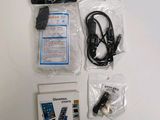 the contents of a cell phone are laid out on the table