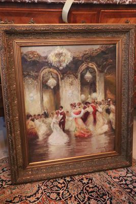 a picture of a painting on the floor of a room