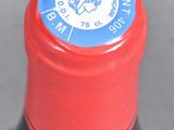 a close up of a bottle of wine with a label on it