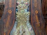 a grandfather clock that is on display in a store