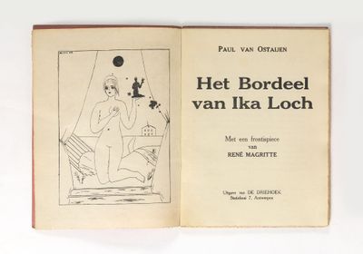 un livre ouvert sur lequel figure le dessin d'une femme assise sur une chaise