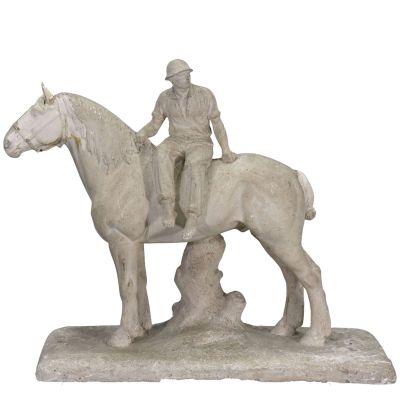 Paul SILVESTRE (1884 - 1976) Cavalier