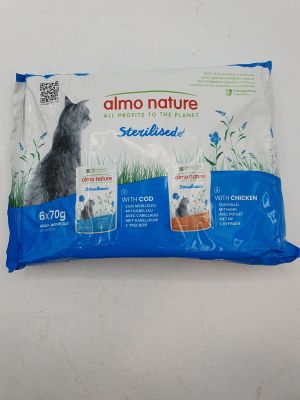ALMO NATURE - Aliment humide chat stérilisé - Cabillaud et P…
