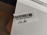 a barcode on a piece of paper on a table