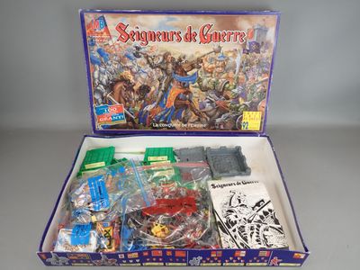 the contents of a box of toys including a toy gun, a toy gun, a toy gun, and