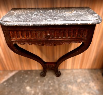 Console Murale en chêne Ht 78 X 68 cm