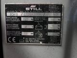 a label on the back of a machine that says still