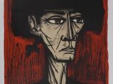 a drawing of a man with a hat on his head
