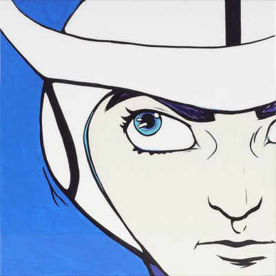 AMANO Yoshitaka (1952) Boy with Helmet, 2008, Laque acryliqu…