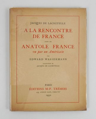 a la rencontre de france with an antole france