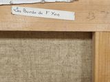 a picture of a piece of fabric on a wooden frame
