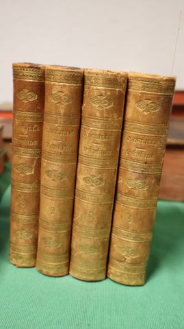 DELLILE: L’ENEIDE.Paris, Michaud, 1813, 4 volumes in-12, ½ basane...