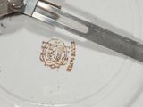 a fork and a knife on a plate with a drawing on it