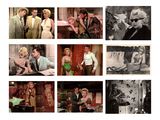 many pictures of a man and a woman posing for a picture