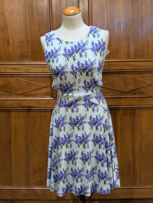 CACHAREL Paris - Robe imprimé bouquet d'iris - Taille 38 - P…