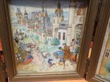 une photo d'une photo d'un tableau sur le mur