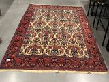 a large rug on the floor in a room