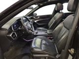 the interior of a car with black leather seats and a steering wheel