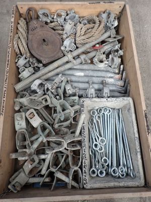 a box full of assorted bolts and screws