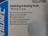 the packaging of a soldering and brazing torch is shown