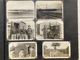 several old black and white photos of men in military uniforms