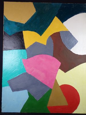 a picture of a painting that is hanging on the wall