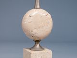 a small lamp that is sitting on a table